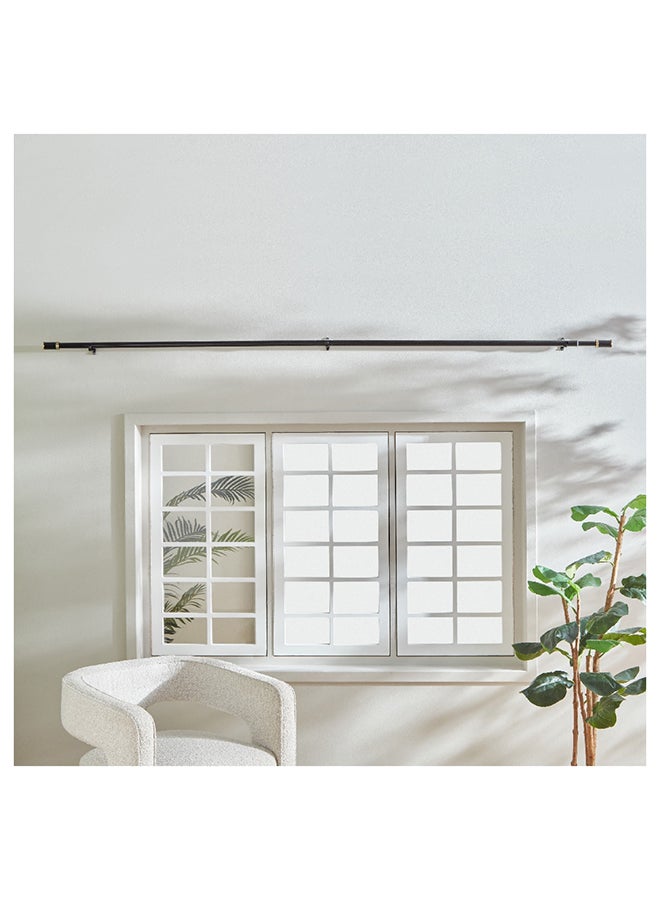 Zoe Powder Coated Extendable Single Curtain Rod 320 x 2.5 cm