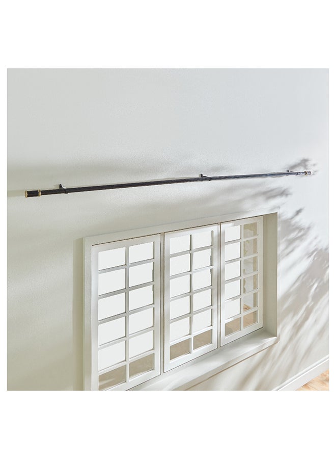 Zoe Powder Coated Extendable Single Curtain Rod 320 x 2.5 cm