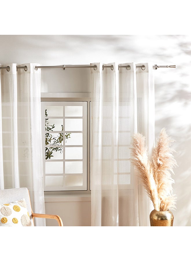 Crown Extendable Curtain Rod and Finial 320 cm