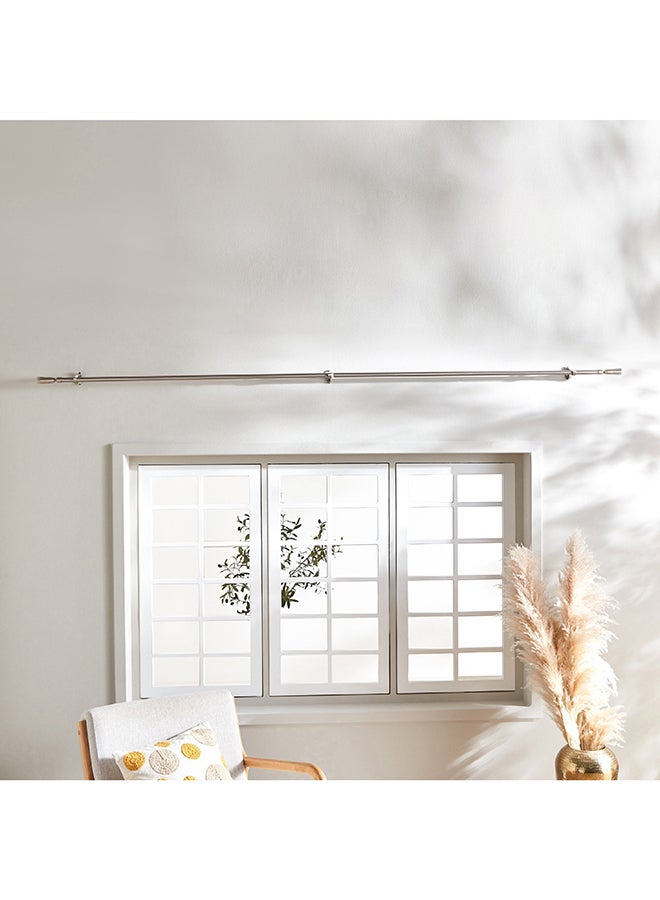 Crown Extendable Curtain Rod and Finial 457 cm