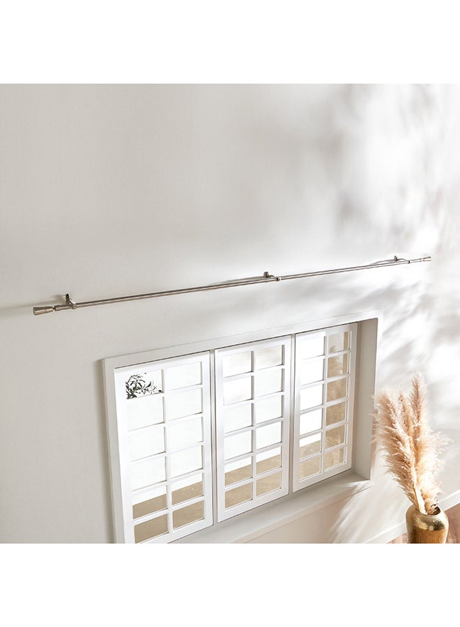 Crown Extendable Curtain Rod and Finial 457 cm