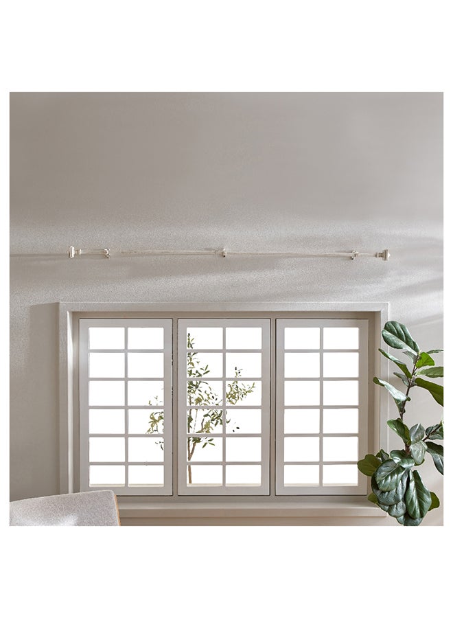Abstract Extendable Curtain Rod 210 x 1.9 cm