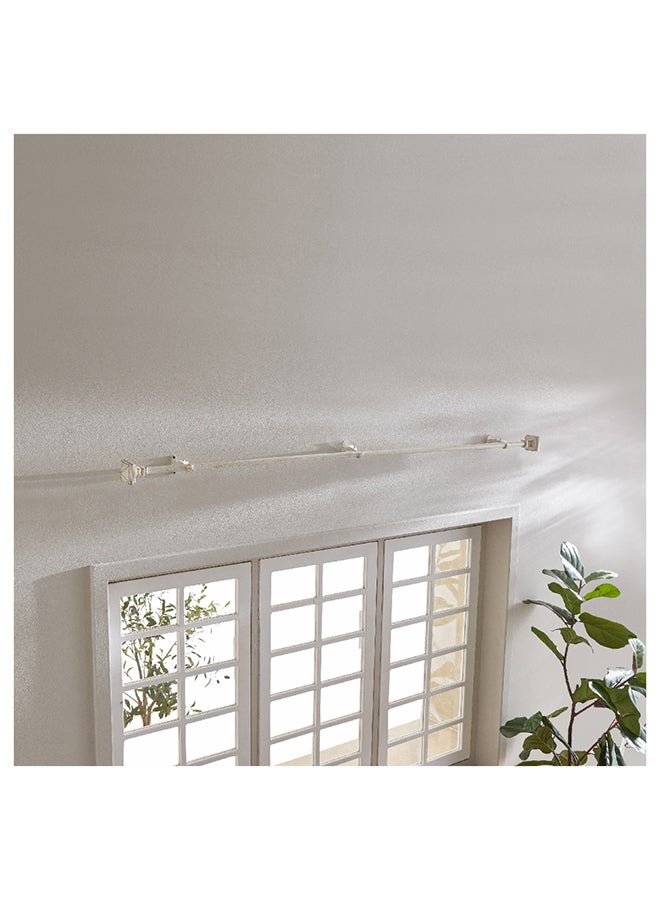 Abstract Extendable Curtain Rod 210 x 1.9 cm