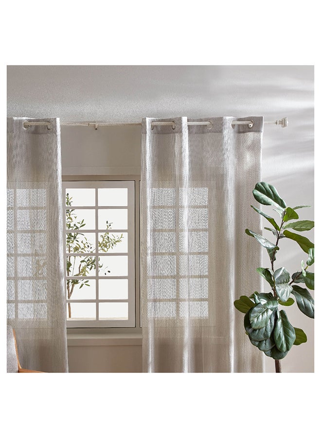 Abstract Extendable Curtain Rod 210 x 1.9 cm