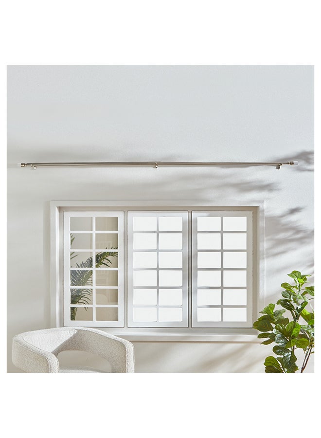 Vista Steel Extendable Double Curtain Rod 320 x 1.9 cm