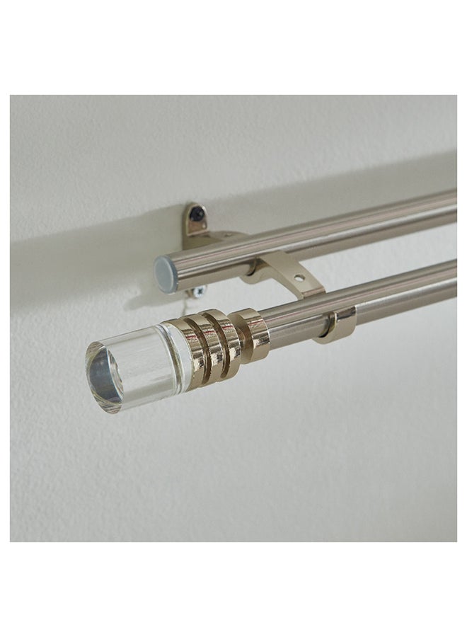 Vista Steel Extendable Double Curtain Rod 320 x 1.9 cm