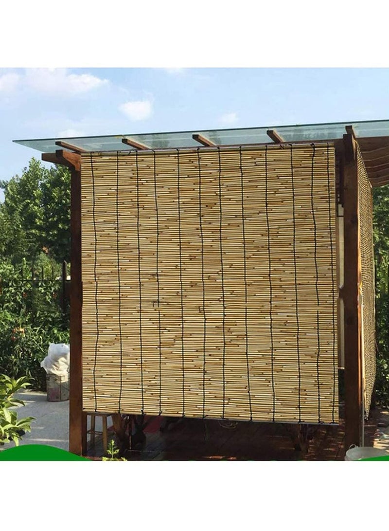 Bamboo Blinds Natural Reed Window Curtain Sun Shade Hanging Sun Shade For Outdoor Indoor Sun Shading Bamboo Blinds
