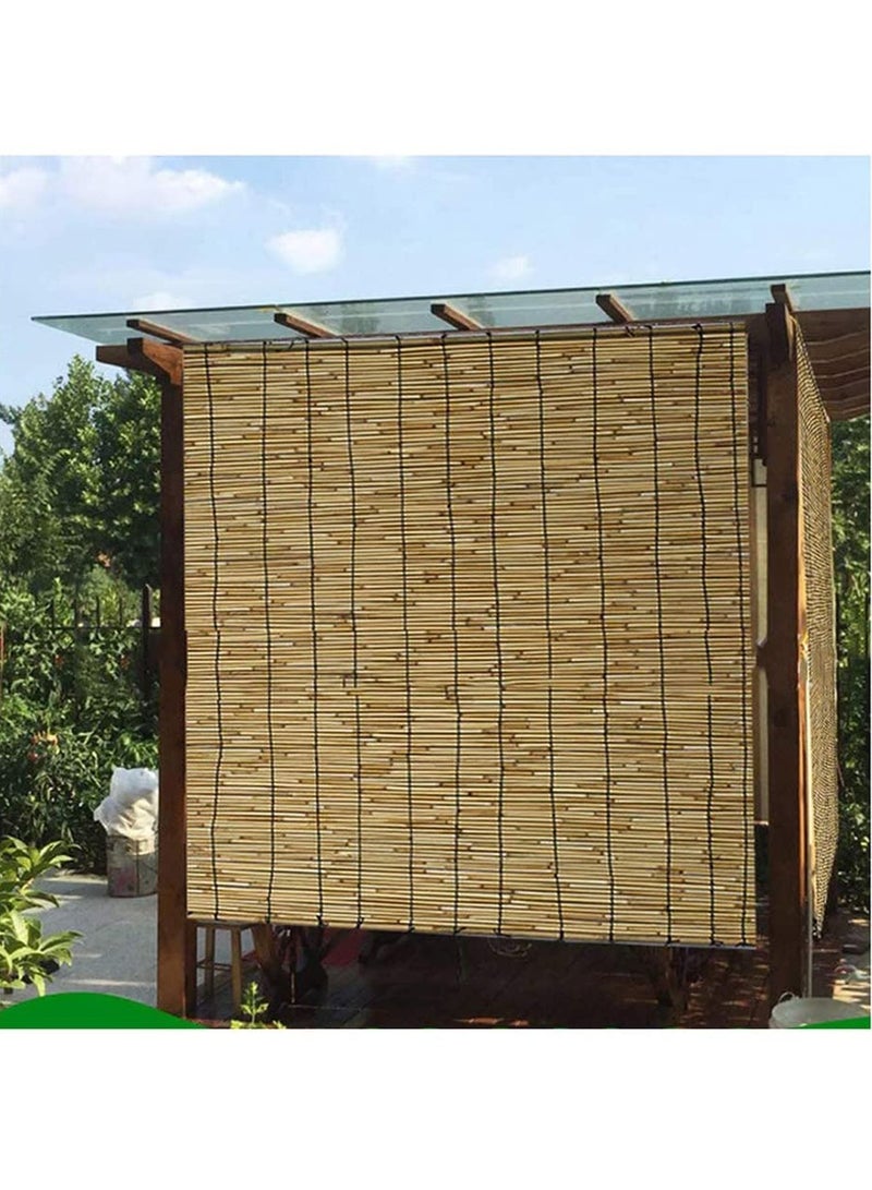 Bamboo Blinds Natural Bamboo Roll up Window Blind Privacy Screen For Outdoor Patios Light Filtering Roll Up Blinds Easy Installation For Indoor Outdoor