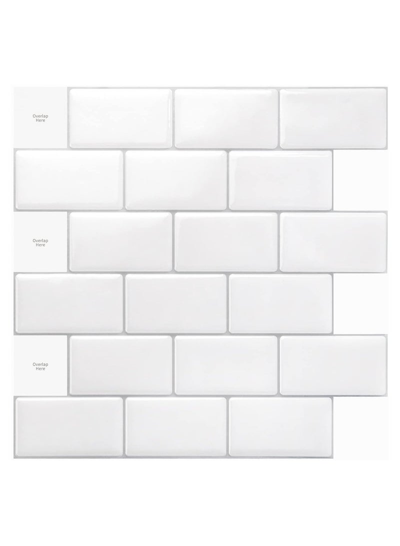 4-Sheet Peel and Stick Tile Backsplash - 12