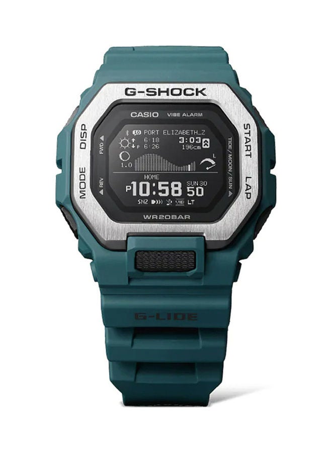 Men's Digital Square Water Resistance Wrist Watch GBX-100-2DR