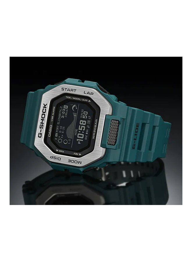 Men's Digital Square Water Resistance Wrist Watch GBX-100-2DR