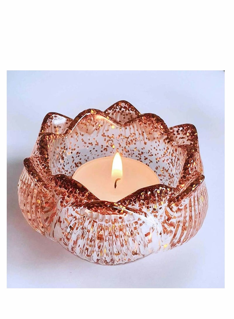 2 Pcs Lotus Tealight Candles Holders Flower Epoxy Resin Casting Moulds Candlestick Silicone Mould for Making Candle Holder Tea Light Jewelry Box