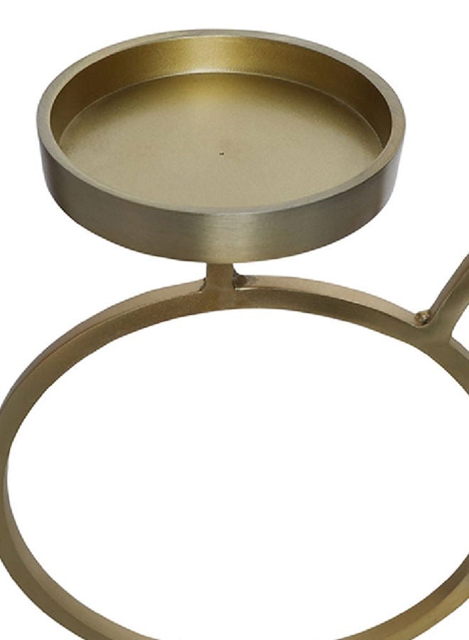 Menasha Handcrafted Candle Holder, Gold & Black – 51.5 cm