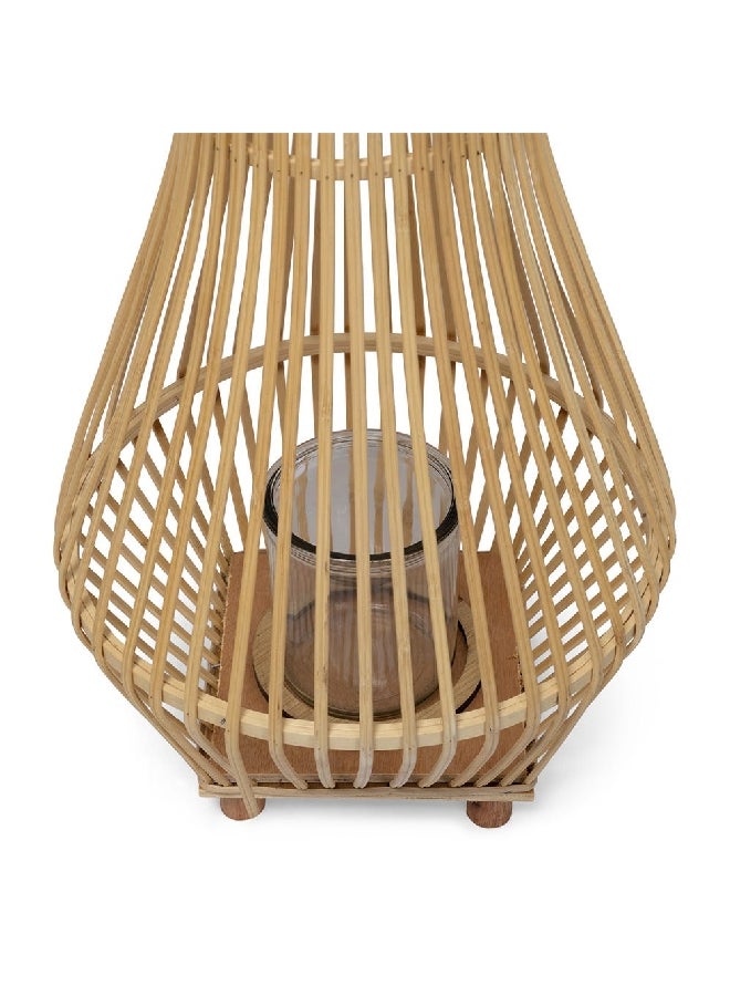 Bamboo Lantern, Natural - 55 cm