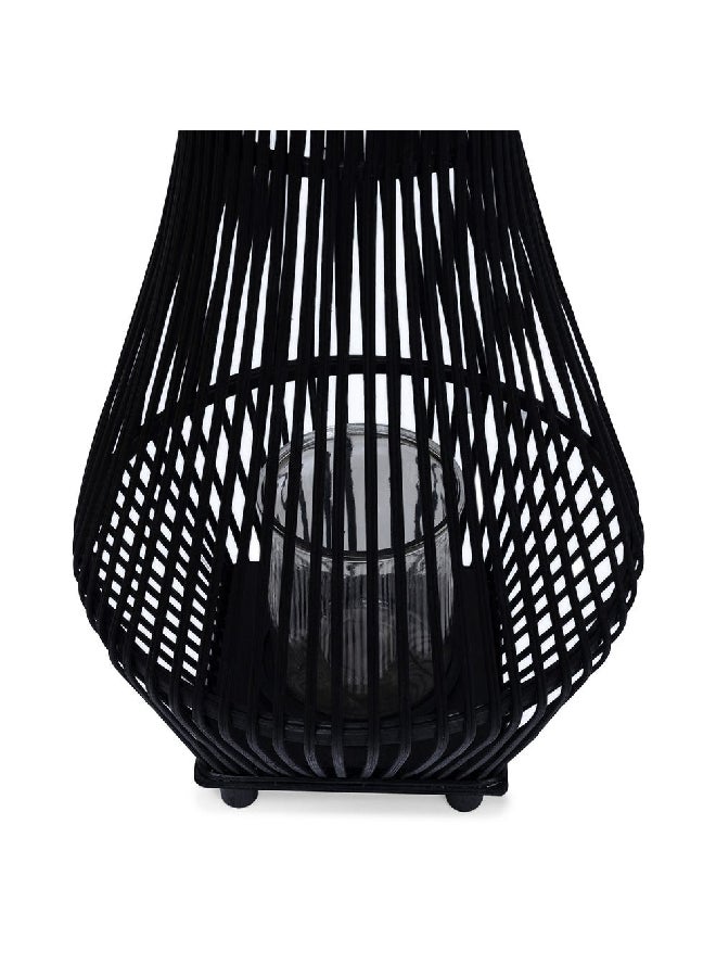 Bamboo Lantern, Black - 67 cm