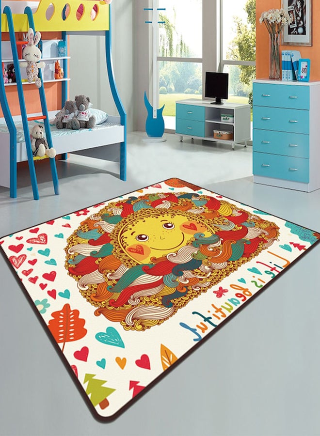 Printed Anti-Skid Rug Multicolour 80x120cm