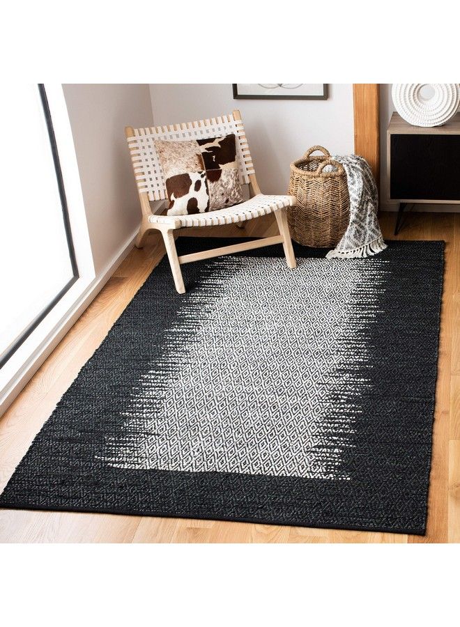 Vintage Leather Collection Accent Rug 3' X 5' Light Grey & Charcoal Handmade Modern Leather Ideal For High Traffic Areas In Entryway Living Room Bedroom (Vtl387B)