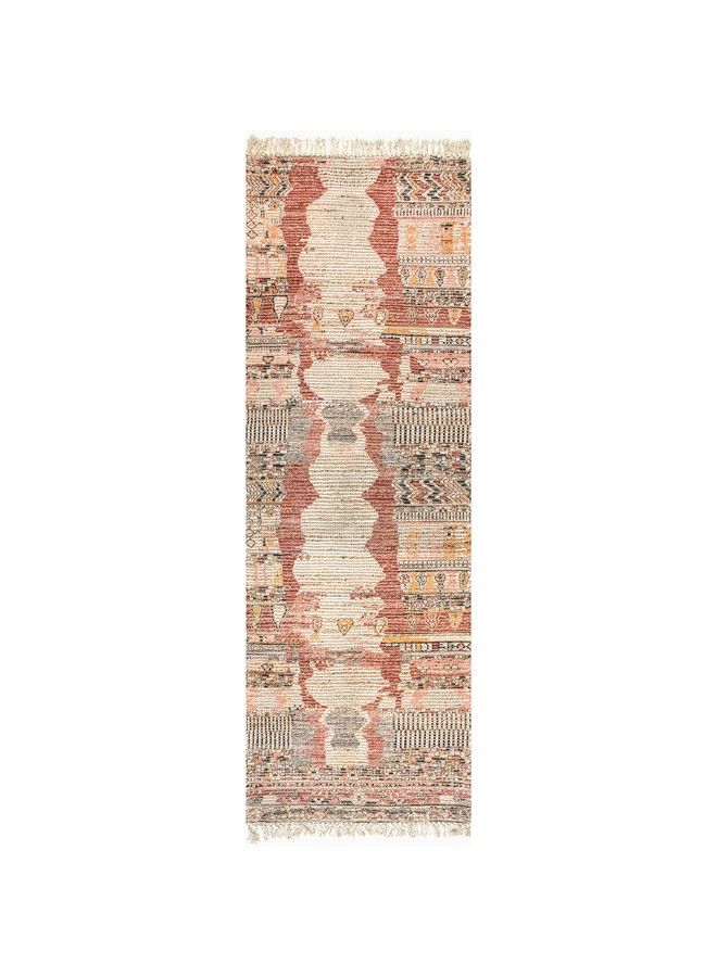 Hermina Southwestern Tasseled Runner Rug 2' 6