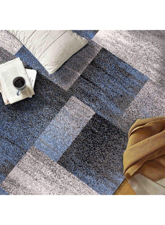Modern Distressed Boxes Area Rug 3' 3