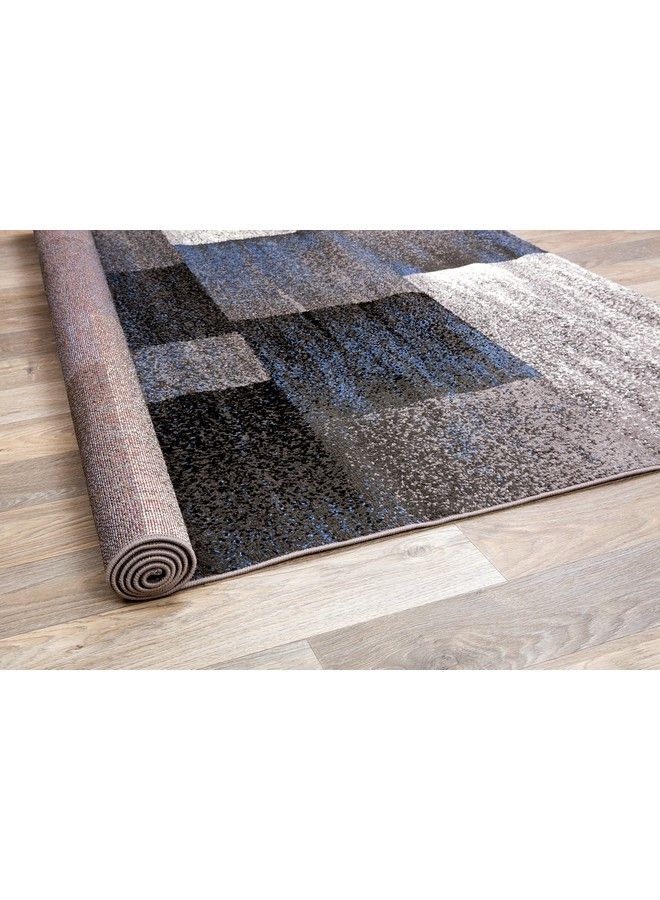 Modern Distressed Boxes Area Rug 3' 3