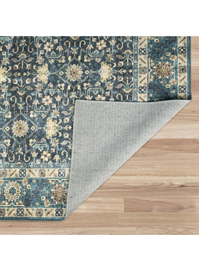 5X7 Area Rugs Stain Resistant Lightweight Washable Rug Antiskid Rugs For Living Room Distressed Vintage Boho Rug Floor Carpet Bedroom Dining Room Office