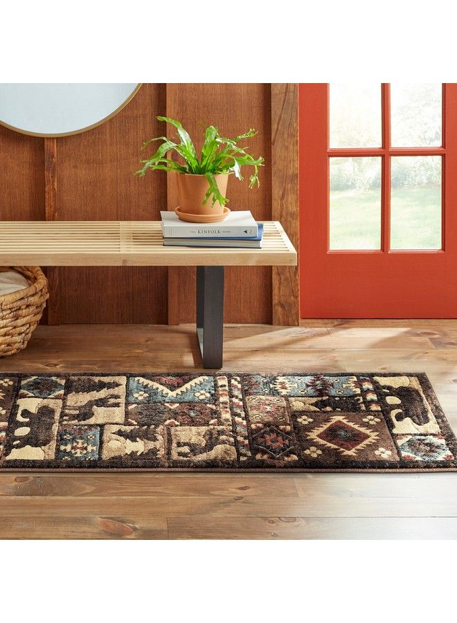 Buffalo Bear Area Rug 1'10