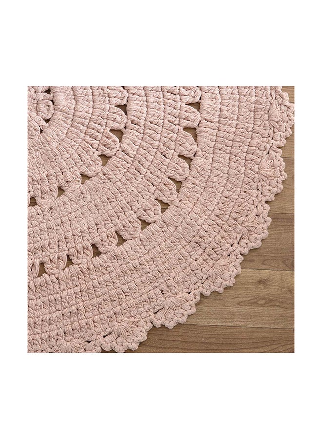 Flutterby Bloom Cotton Crochet Rug 100 x 100 cm