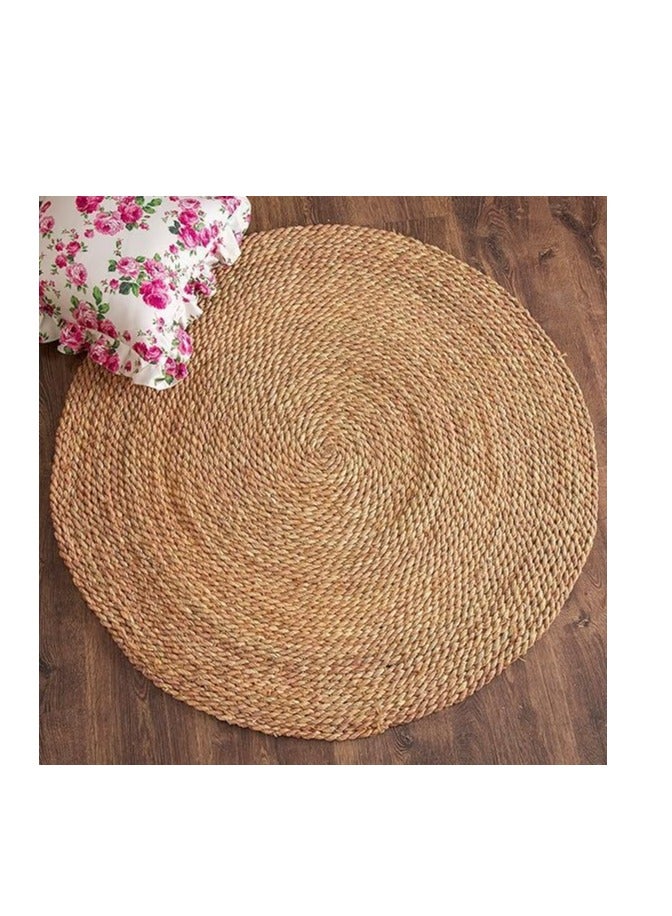 FFD Handwoven Jute Rug - Eco-Friendly, Reversible, and Vintage-Inspired for Kitchen, Entryway, or Bedroom