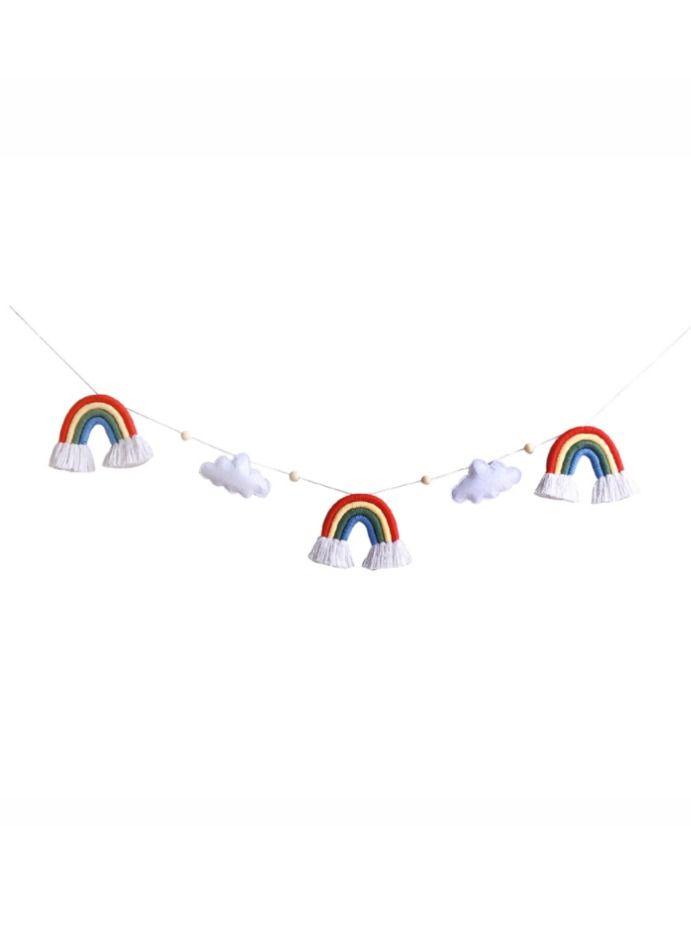 2Pcs Children's room cloud shape bead string ornament