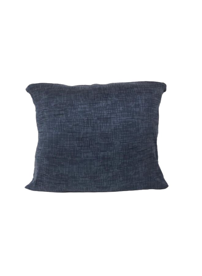 Decorative Printed Cushion Cover Grey/Blue 45x45centimeter