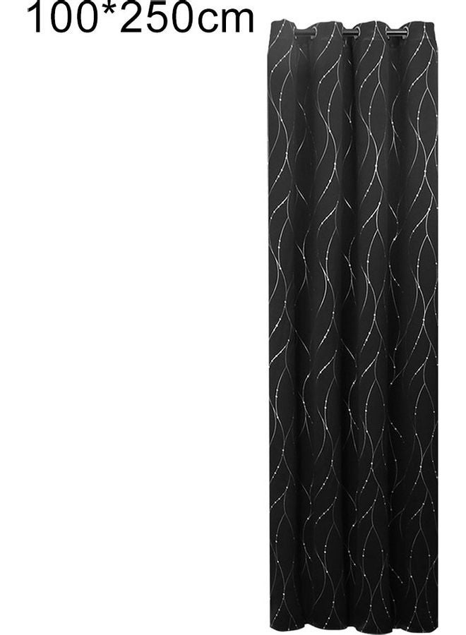 Fashion Meteor Window Blackout Curtain Black/White