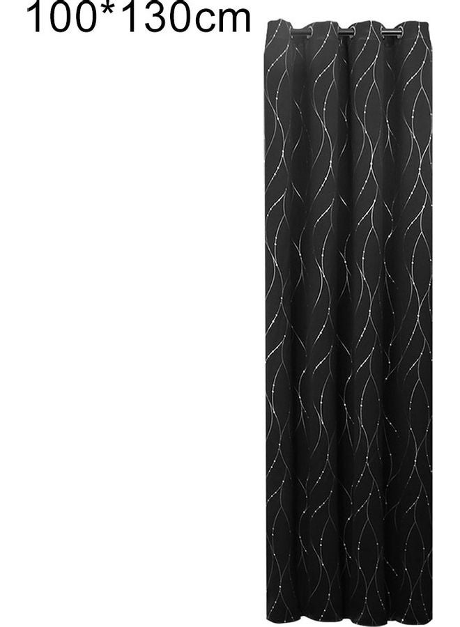 Fashion Meteor Window Blackout Curtain Black/White