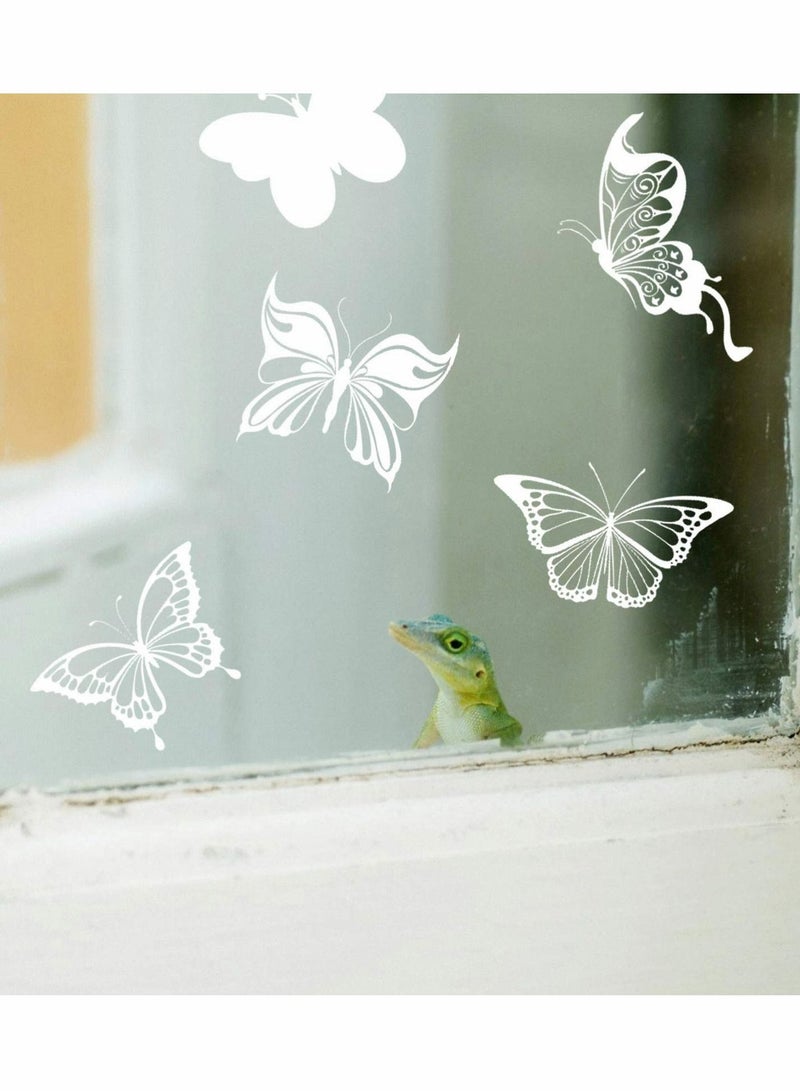 Butterfly Static Window Clings Anti Collision Decals for Bird Strikes, Glass Alert Stickers, Stop Birds Flying into Windows, Set of 24