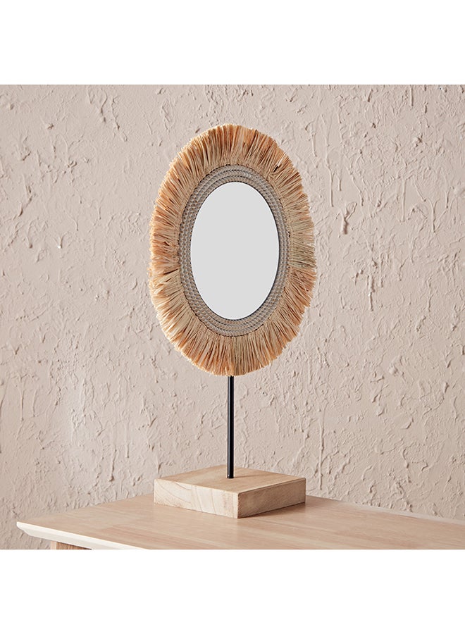 Oliver Whitewash Mirror 50 x 15 x 33.5 cm