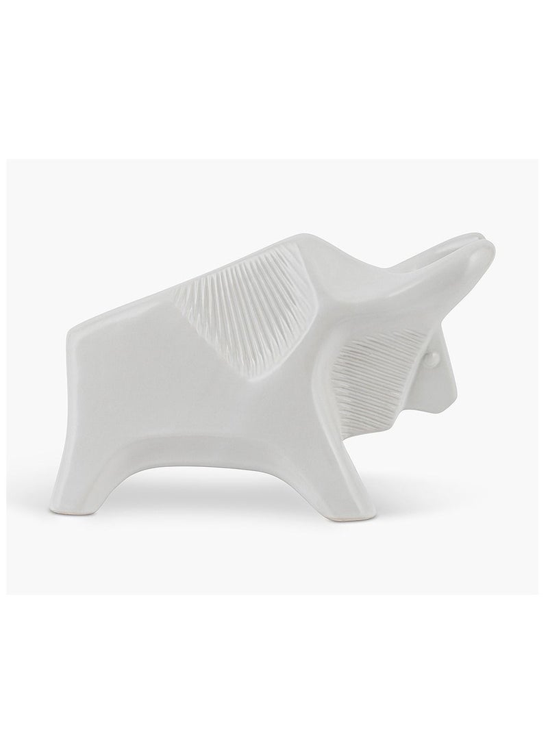 Deco Rhino White 25.4x7x17.2cm