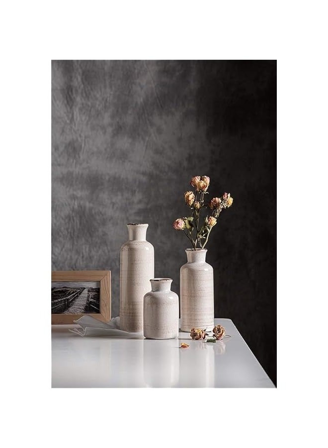 White Vase Set - Farmhouse, Aesthetic, Boho Decor for Every Room