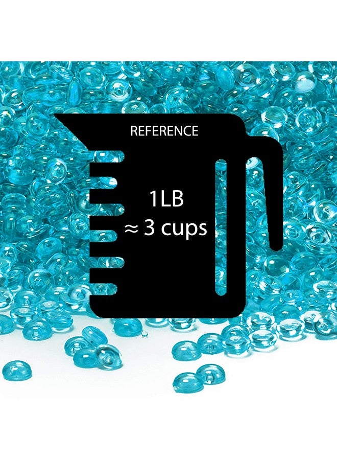 Light Blue Acrylic Raindrop Beads Vase Fillers (1 Lb Approx. 1000 Pcs) Multiple Color Choices Crystal Gems Decorative Acrylic Pebble Rocks