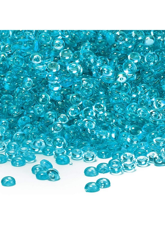 Light Blue Acrylic Raindrop Beads Vase Fillers (1 Lb Approx. 1000 Pcs) Multiple Color Choices Crystal Gems Decorative Acrylic Pebble Rocks