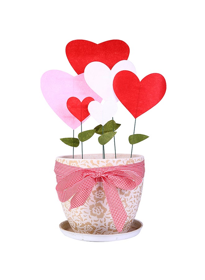 Loving Heart Flowerpot Multicolour 41 x 21cm