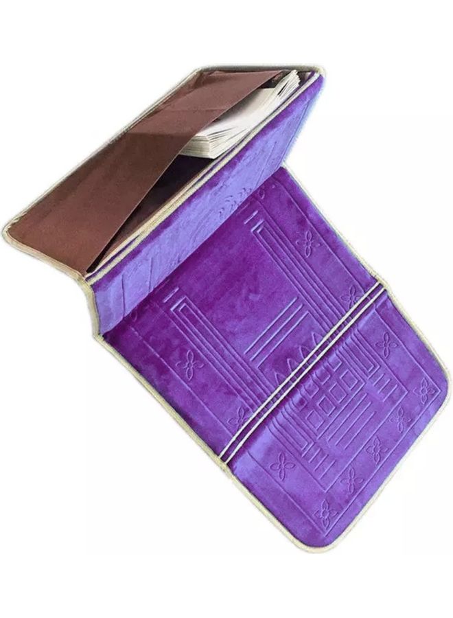 Foldable Prayer Mat Purple 112x54cm