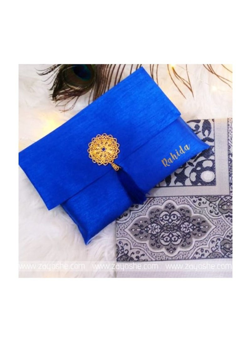 Prayer Rug With Pouch – Blue
