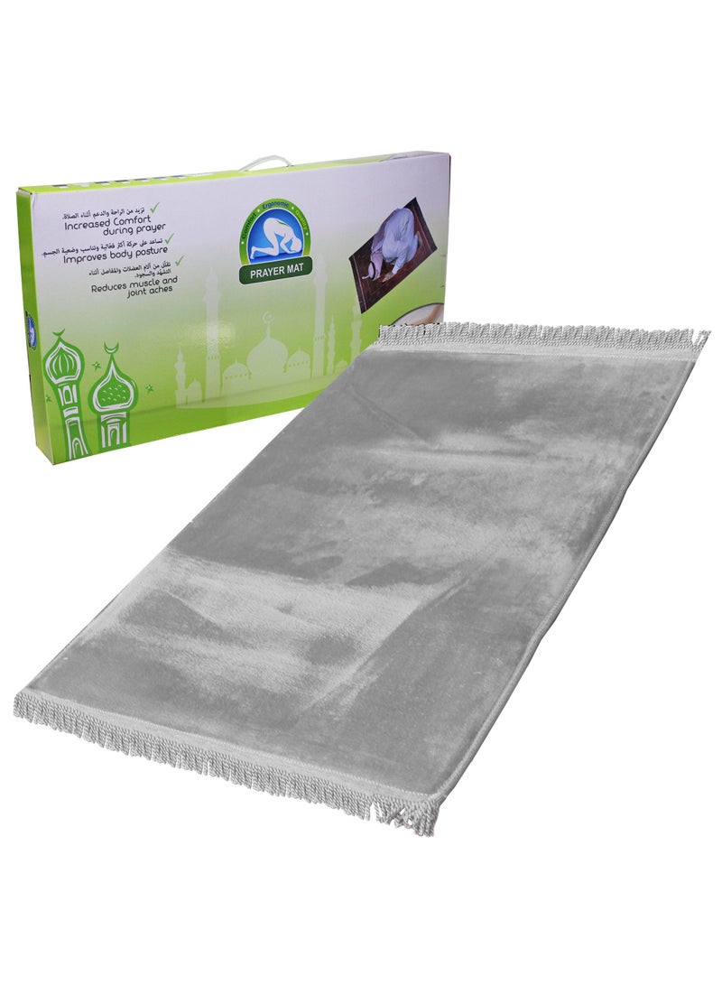 Memory Foam Prayer Rug Grey