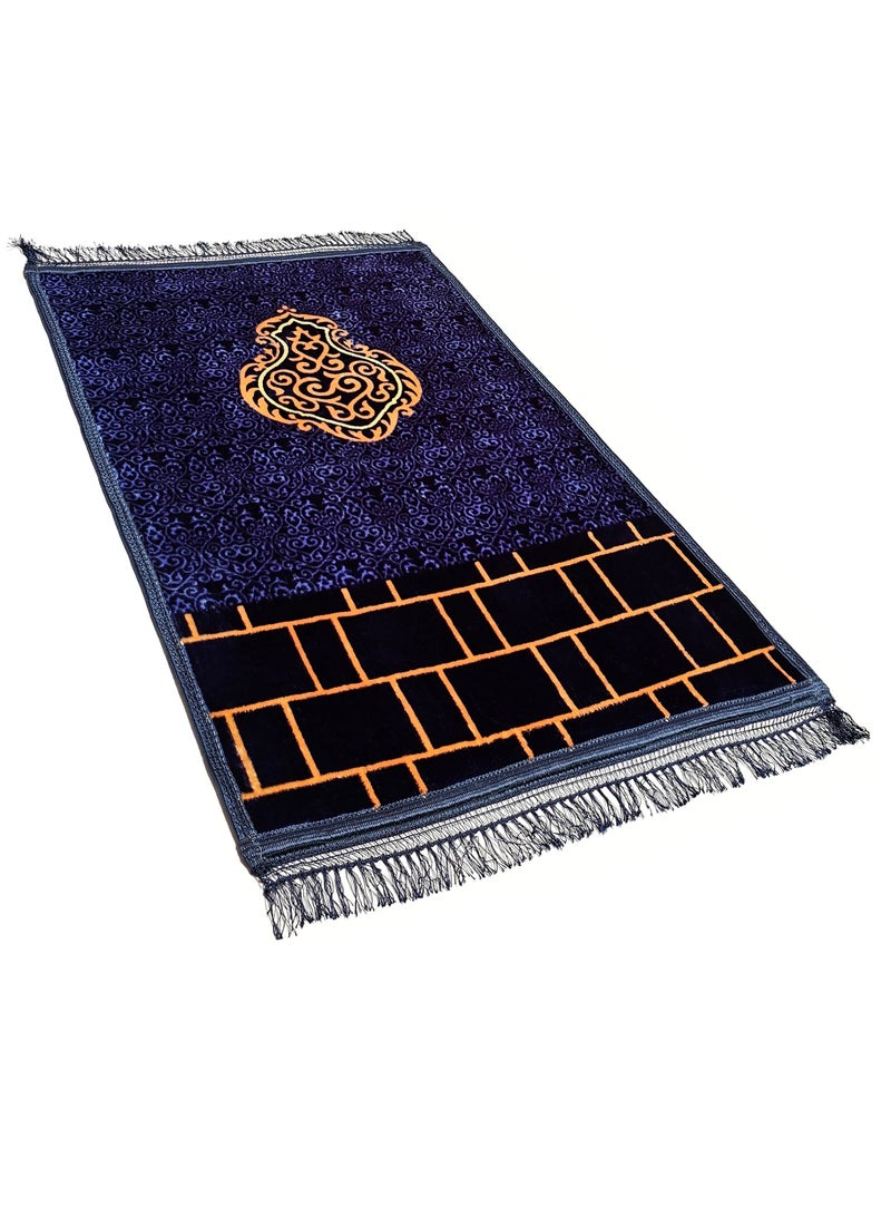 Pack of 4 Prayer Mats 70x110cm Anti-Slip Smooth Velvet Top Islamic Premium Prayer Rug Padded Sajadah Prayer Mat Compact Size for Kids Men Women Eid Gift Ramadan Prayer Mat Multicolor