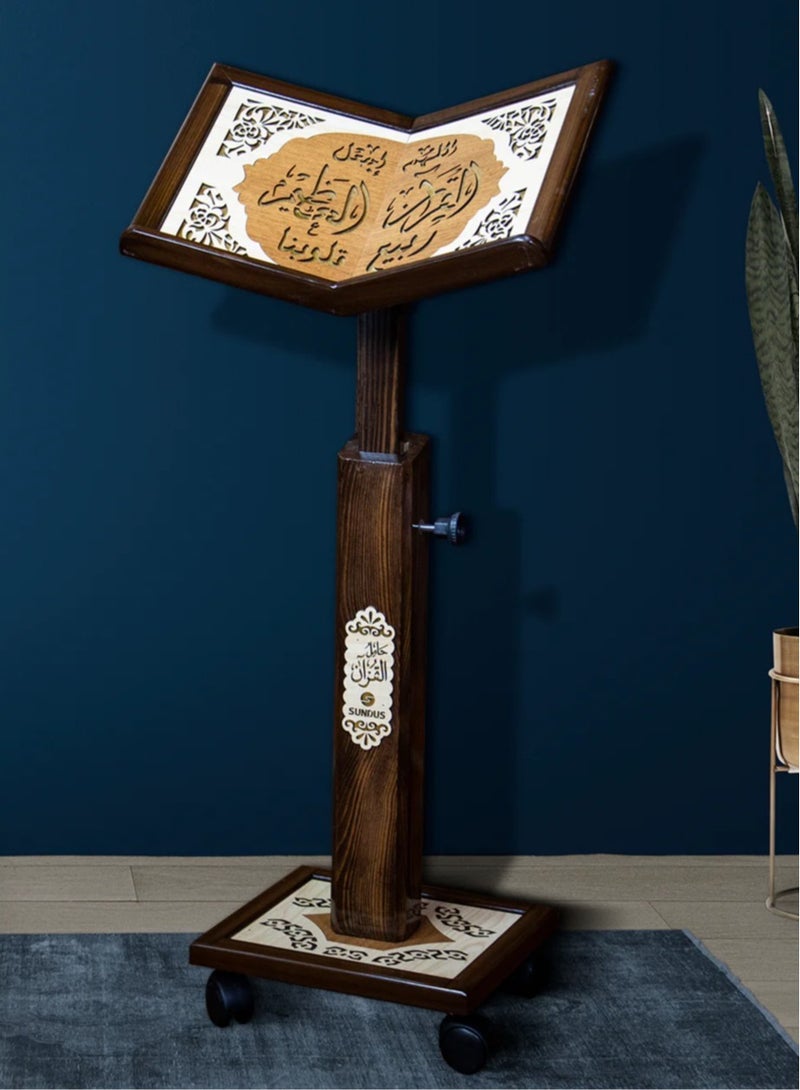 The most distinctive wooden Quran stand made of high-quality natural wood with beautiful engravings