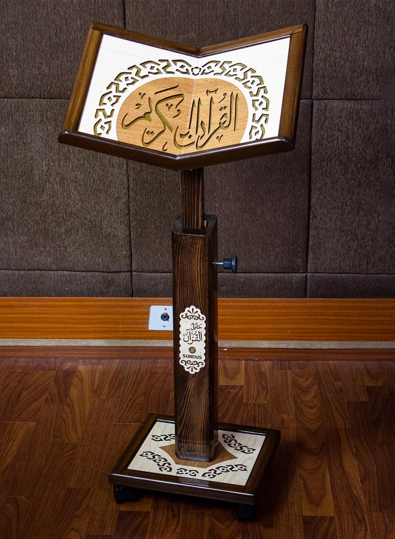 The most distinctive wooden Quran stand made of high-quality natural wood with beautiful engravings