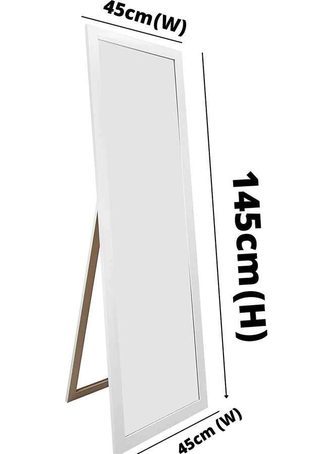 Decorhills Stand Wall Mirror White 45x145cm