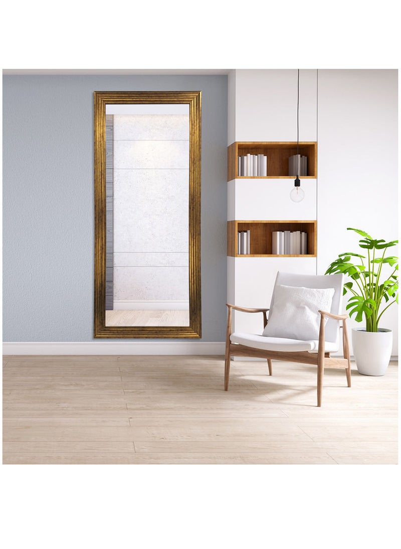 70*180 Strong Full Length Dressing Large Rectangle Mirror for Bedroom Wall-Mounted PVC Thick Frame Gold