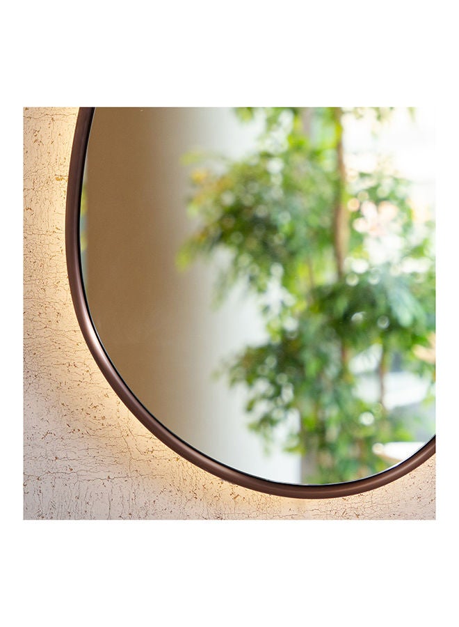 Isa  Mirror With LED Light In Rose Gold