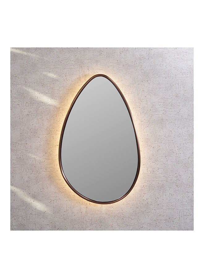 Isa  Mirror With LED Light In Rose Gold