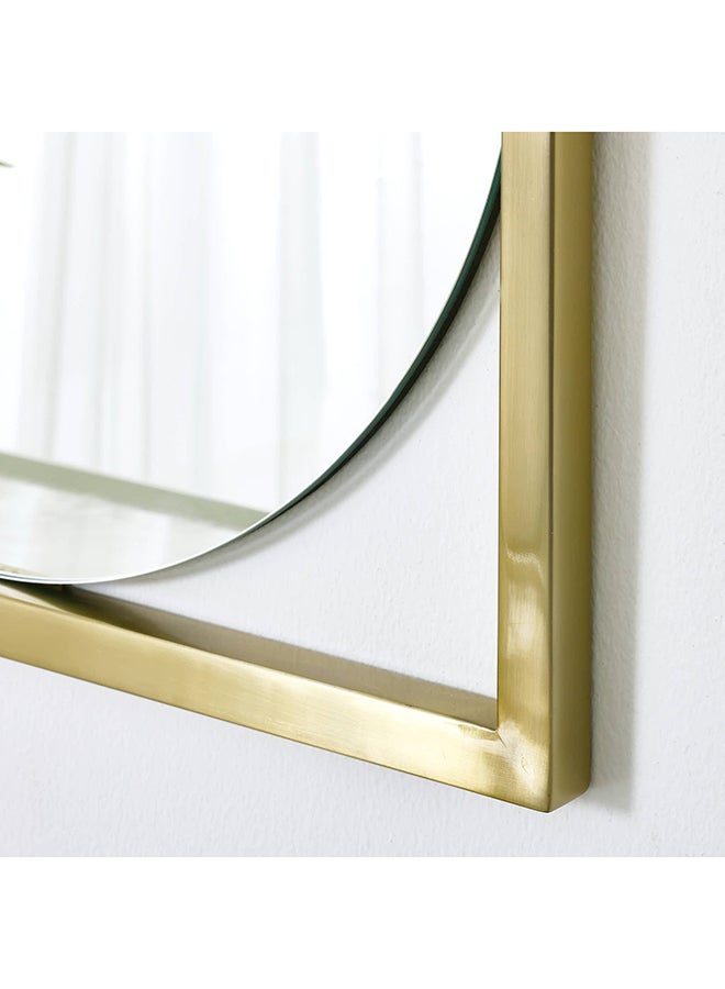 Oscar Square Wall Mirror, Gold - 60x2.5 cm